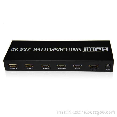 2X4 HDMI Splitter Switcher